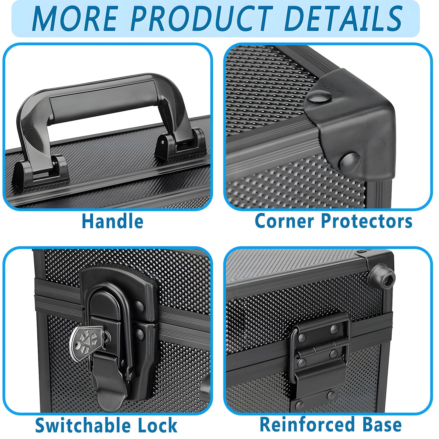 KiddiTouch Card Storage Box for 3" x 4" 35pt 130pt Magnetic Card Holders, Trading Card Storage Box for Baseball, Football, Basketball, Sports Cards (Holds 600+ Toploaders)