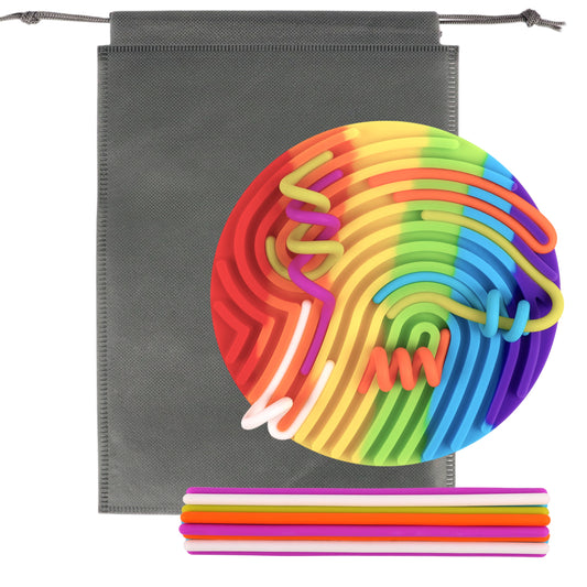 KiddiTouch Sensory Board, Sensory Activity Board, Sensory Toys for Kids with Autism & ADHD, Sensory silicone Fidget Toys for Stress & Anxiety Relief, Calming, Focus | Ages 3+