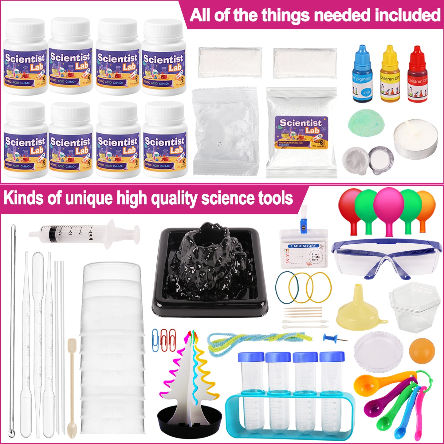 KiddiTouch Science Kits for Kids 70+ Lab Experiments STEM Educational Toys Gifts for Boys Girls Age 8-12