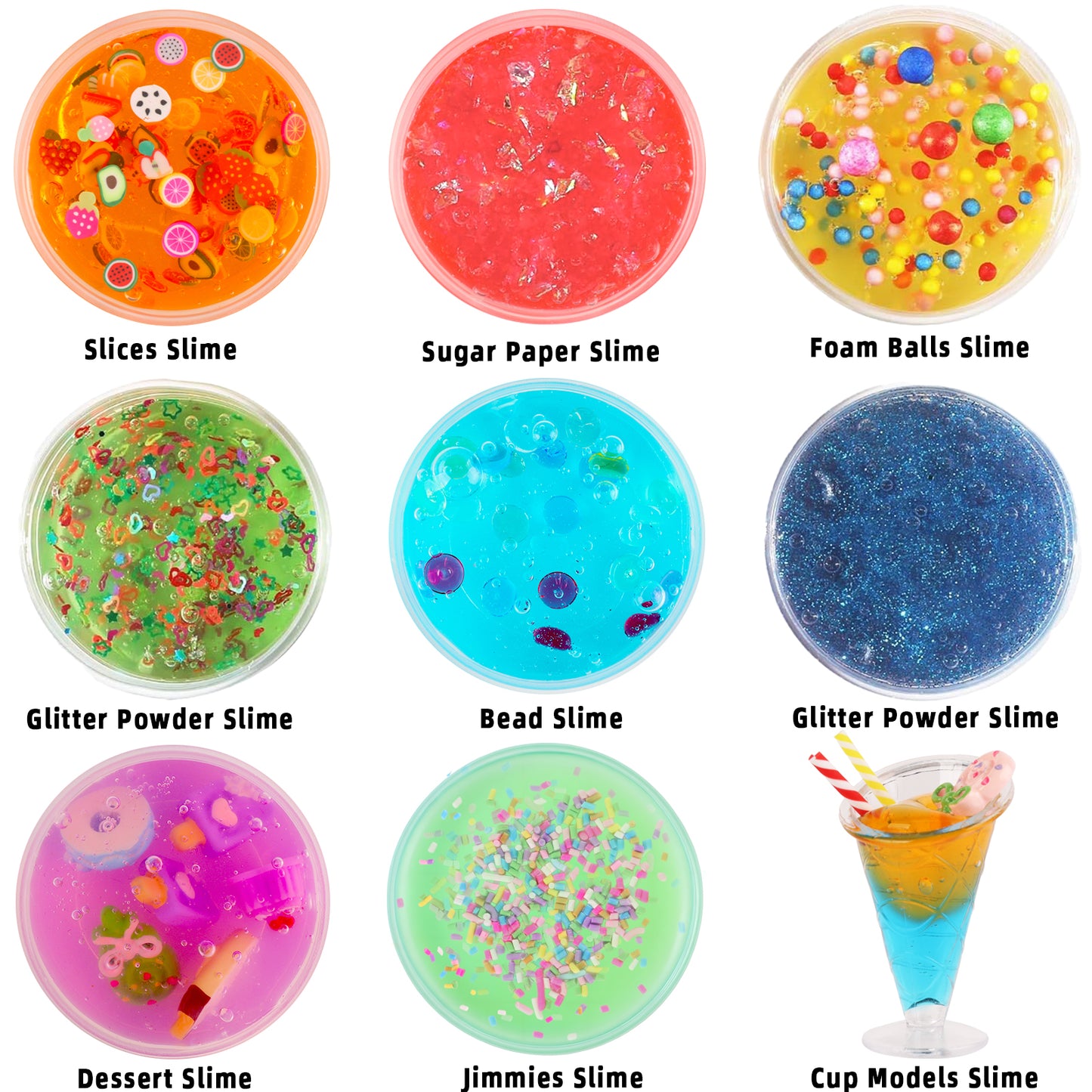 KiddiTouch Slime Kit for Kids, 20 Color Slime Making Kit, Glow in the Dark, 12 Cup Models, Ideal Gift for Girls & Boys Birthday & Party Favor Ages 3+