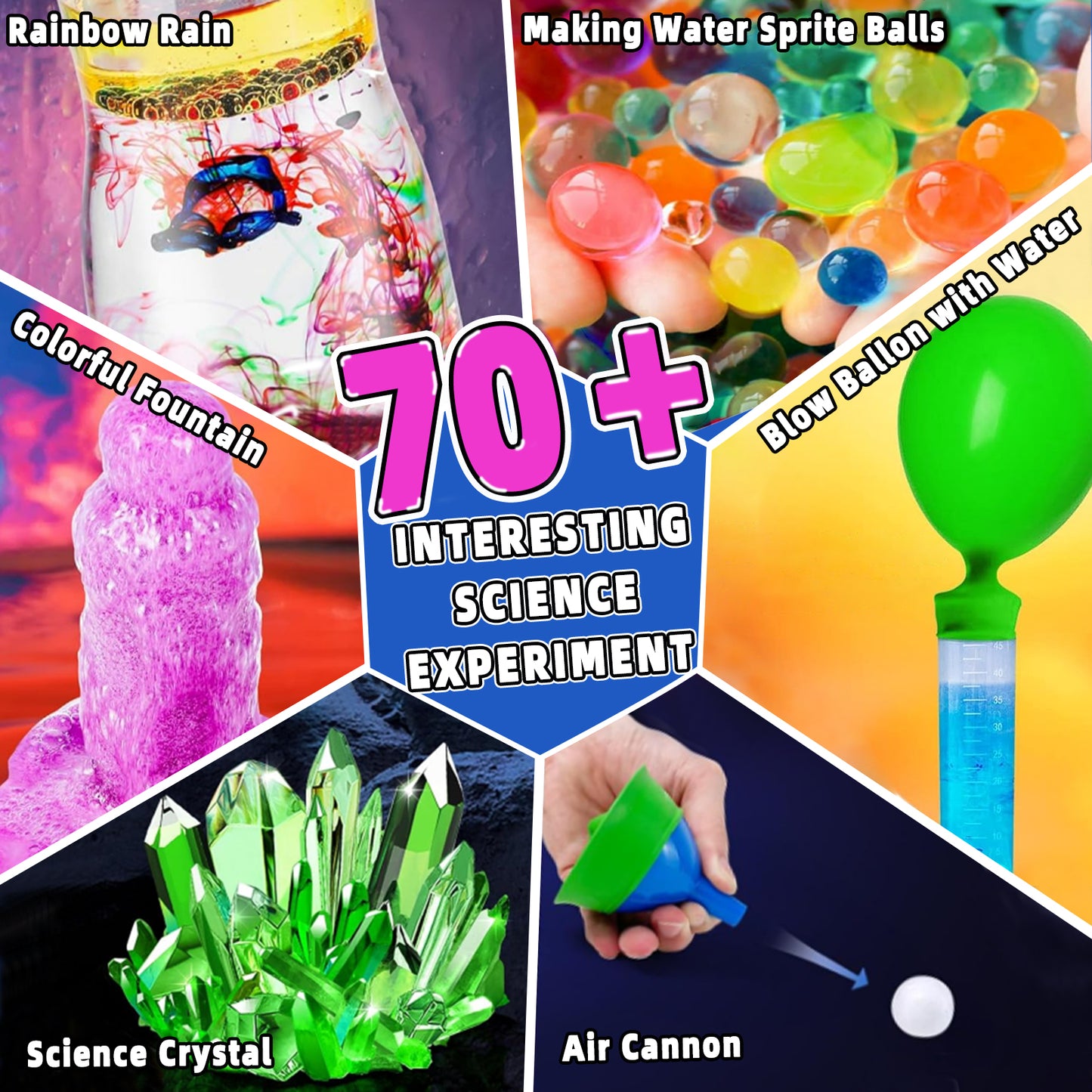 KiddiTouch Science Kits for Kids 70+ Lab Experiments STEM Educational Toys Gifts for Boys Girls Age 8-12