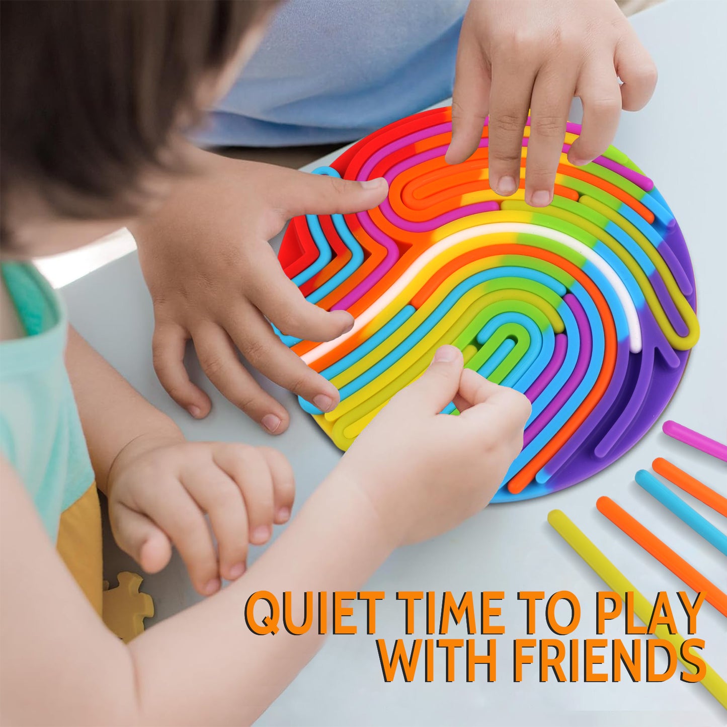 KiddiTouch Sensory Board, Sensory Activity Board, Sensory Toys for Kids with Autism & ADHD, Sensory silicone Fidget Toys for Stress & Anxiety Relief, Calming, Focus | Ages 3+