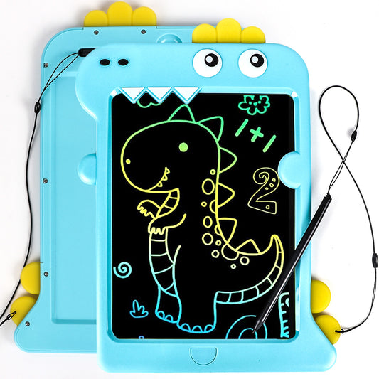KiddiTouch LCD Writting Tablet for Kids 10 Inch Dinosaur Erasable Doodle Board Mess Free Drawing Pad for Boys Educational Toys Birthday Gift