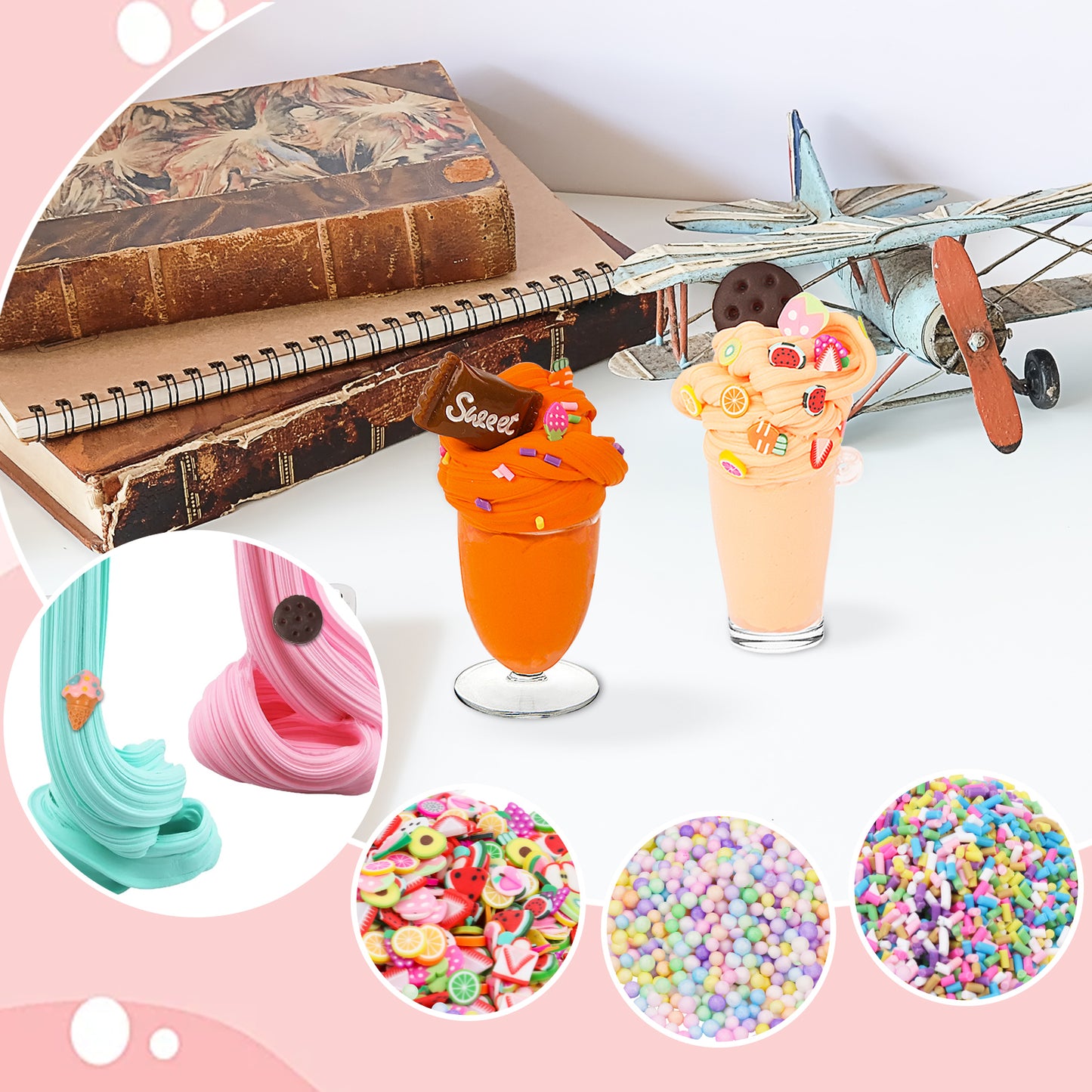 KiddiTouch 20 Pack Butter Slime Kit, DIY Slime Supplies for Girls and Boys, Stress Relief Toy for Kids Education, Party Favor, Gift and Birthday